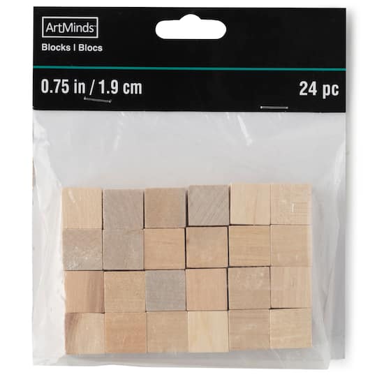 3/4" Square Wood Blocks by Make Market®